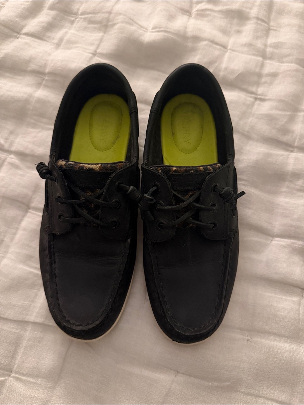 Black Boat Shoes Sperry